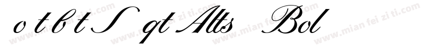 Portrait Script Alts - Bold字体转换